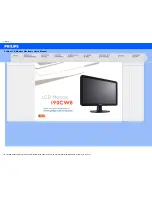 Philips 190CW8 User Manual предпросмотр