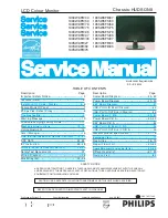 Предварительный просмотр 1 страницы Philips 190CW8FB/00 Service Manual