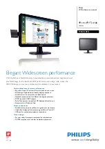 Preview for 1 page of Philips 190CW8FB Specifications