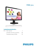 Philips 190E2 plus User Manual preview