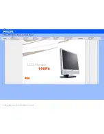 Предварительный просмотр 1 страницы Philips 190S6FG User Manual