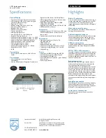 Preview for 2 page of Philips 190S6FGT Specifications