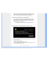 Preview for 11 page of Philips 190SW8 Electronic User'S Manual