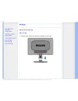 Preview for 66 page of Philips 190SW8 Electronic User'S Manual