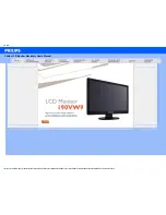 Предварительный просмотр 1 страницы Philips 190VW9 User Manual