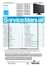 Philips 190VW9FB/00(1) Service Manual предпросмотр