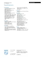 Preview for 3 page of Philips 190WV7CS Specifications