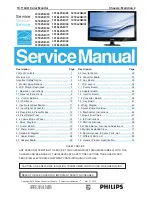 Philips 191E2SB/00 Service Manual предпросмотр