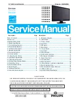 Предварительный просмотр 1 страницы Philips 191EW9FB/00 Service Manual