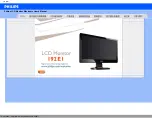 Предварительный просмотр 2 страницы Philips 192E display Manual