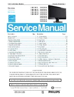 Philips 192E1SB/00 Service Manual preview