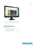 Philips 196E3L User Manual предпросмотр