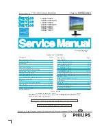 Preview for 1 page of Philips 19B4LPCB/00 Service Manual