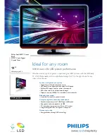 Preview for 1 page of Philips 19PFL3405H Brochure