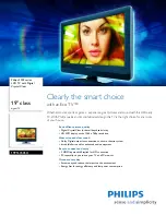 Preview for 1 page of Philips 19PFL3505D Specifications