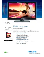 Preview for 1 page of Philips 19PFL3606H Specifications