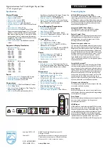 Предварительный просмотр 2 страницы Philips 19PFL5402D Specifications