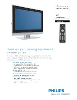 Philips 19PFL5422D Specifications preview