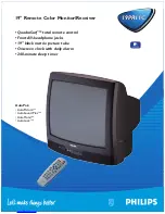 Предварительный просмотр 1 страницы Philips 19PR11C Specification Sheet