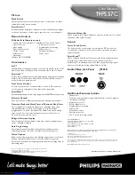 Preview for 2 page of Philips 19PS57C Specifications