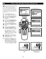 Preview for 16 page of Philips 20-COLOR TV REAL FLAT 20PT633R Directions For Use Manual