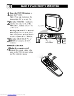 Preview for 8 page of Philips 20-FAUX FLAT COLOR TELEVISION 20PS35S Directions For Use Manual