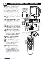 Preview for 10 page of Philips 20-FAUX FLAT COLOR TELEVISION 20PS35S Directions For Use Manual