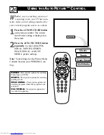 Preview for 29 page of Philips 20-FAUX FLAT COLOR TELEVISION 20PS35S Directions For Use Manual