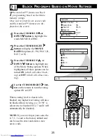 Preview for 25 page of Philips 20-FAUX FLAT COLOR TELEVISION 20PS40S Directions For Use Manual