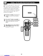 Preview for 28 page of Philips 20-FAUX FLAT COLOR TELEVISION 20PS40S Directions For Use Manual