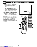 Preview for 29 page of Philips 20-FAUX FLAT COLOR TELEVISION 20PS40S Directions For Use Manual