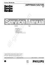 Philips 20-LCD TV 20PF9925 Service Manual preview