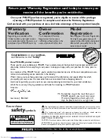 Preview for 2 page of Philips 20-REALFLAT DBX STERO COLOR TV W-REMCON 20RF50S Directions For Use Manual