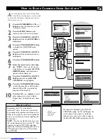 Preview for 21 page of Philips 20-REALFLAT DBX STERO COLOR TV W-REMCON 20RF50S Directions For Use Manual