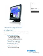 Preview for 1 page of Philips 200P4SB Specifications