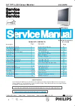 Предварительный просмотр 1 страницы Philips 200P4VG/00 Service Manual