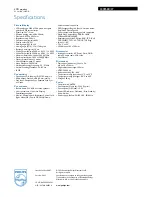 Предварительный просмотр 3 страницы Philips 200P6EB Specification Sheet