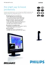 Предварительный просмотр 1 страницы Philips 200P6EB Specifications