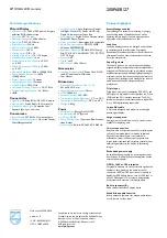 Preview for 2 page of Philips 200P6EB Specifications