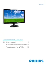 Предварительный просмотр 1 страницы Philips 200S5 User Manual