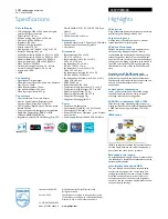 Preview for 2 page of Philips 200VW8FB Specifications