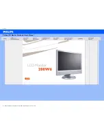 Preview for 1 page of Philips 200W6 User Manual