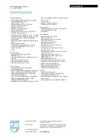 Предварительный просмотр 3 страницы Philips 200WB7EB Specification Sheet