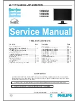 Предварительный просмотр 1 страницы Philips 200WS8FB/00 Service Manual