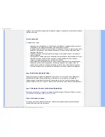 Preview for 92 page of Philips 200XW7 (Italian) User Manual