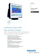 Preview for 1 page of Philips 202P73 Specifications