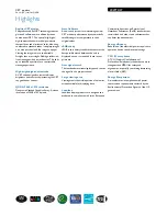 Preview for 2 page of Philips 202P73 Specifications