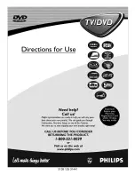 Preview for 1 page of Philips 20DV693R Directions For Use Manual