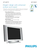Philips 20FT3310 Specifications preview