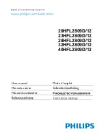 Preview for 1 page of Philips 20HFL2809D/12 User Manual